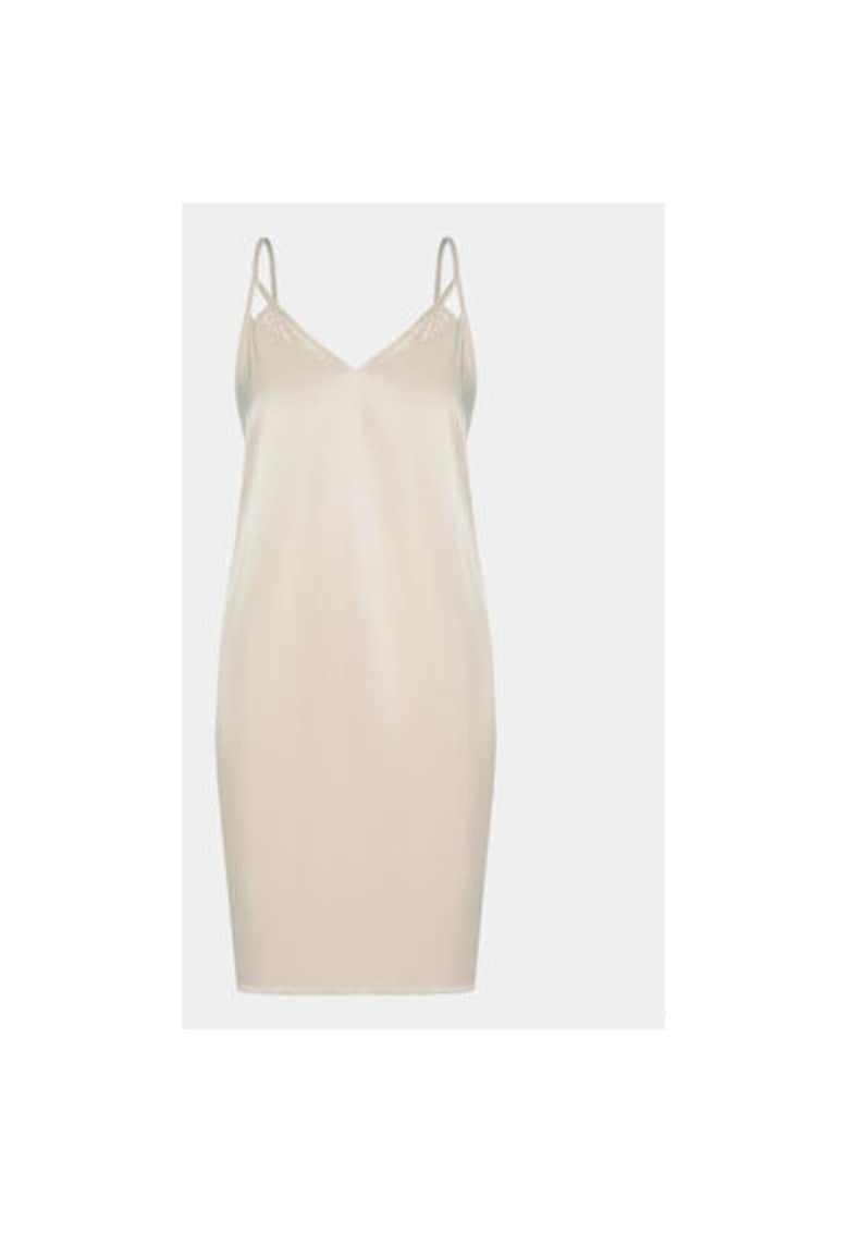 Дамска нощница - 303806804 - Вискоза - Бежов BOSS