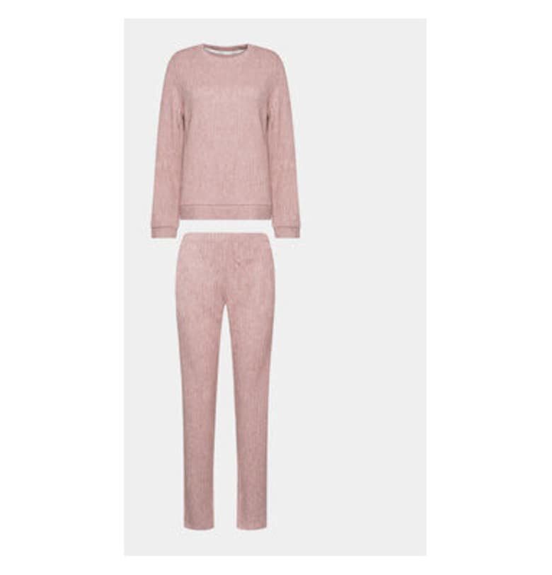 Дамска пижама -  302994144 - Вискоза/Полиестер - Розов Selmark