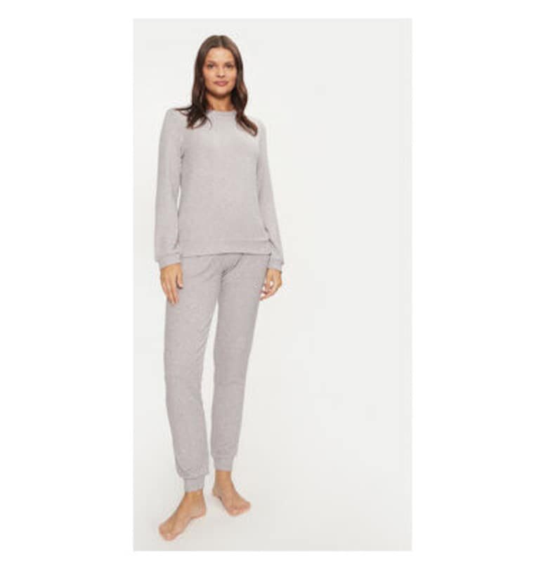 Дамска пижама -  304525216 - Вискоза/Полиестер/Полиамид - Сив Selmark