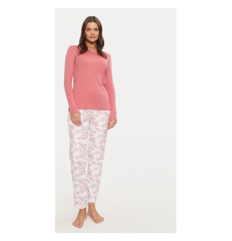 Дамска пижама -  304525230 - Полиестер/Памук - Сив Selmark