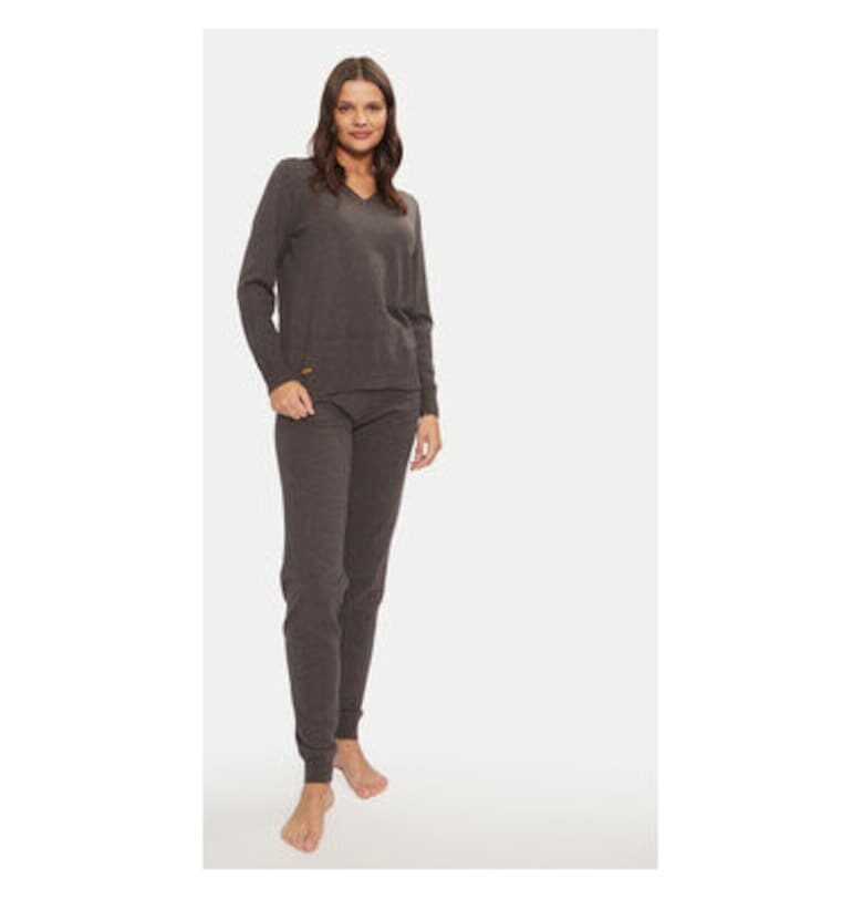Дамска пижама -  304525247 - Акрил/Полиестер/Вискоза - Сив Selmark