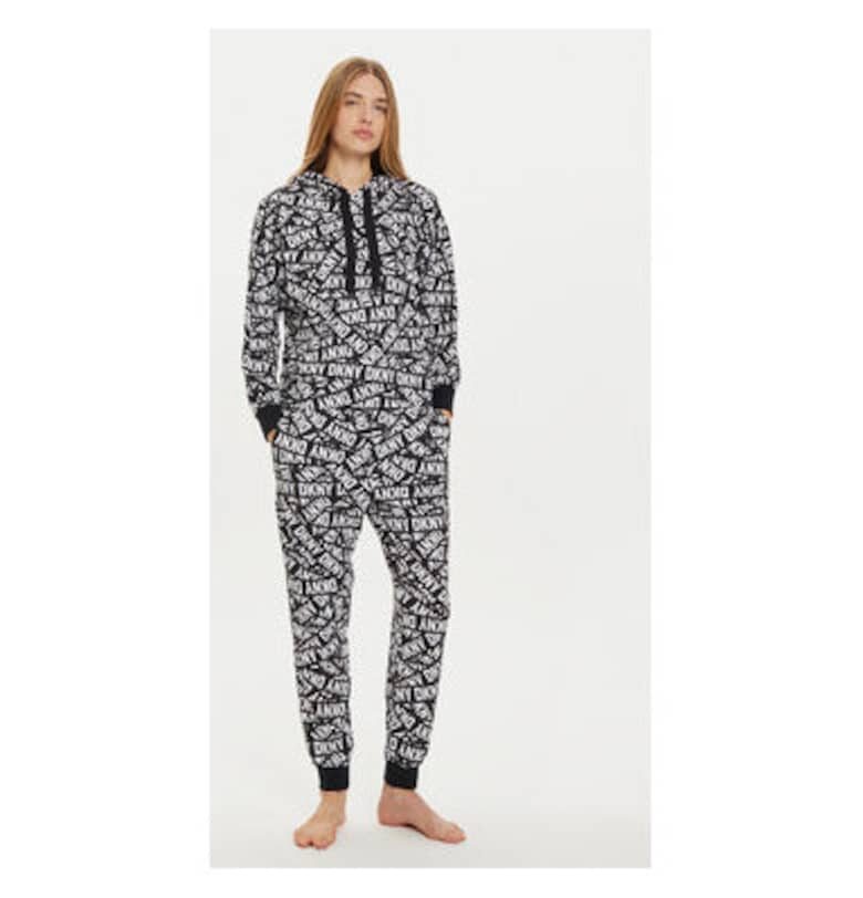 Дамска пижама -  304529290 - Полиестер - Черен DKNY