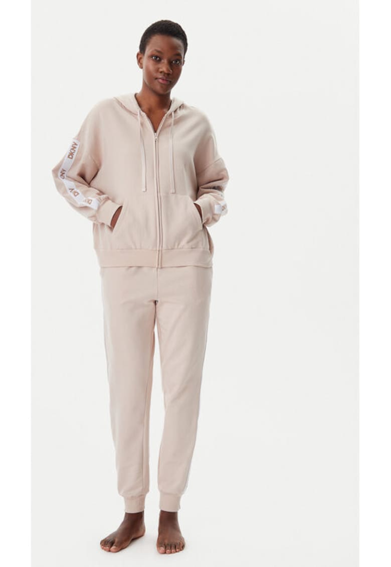 Дамска пижама - 305145628 - Памук/Полиестер - Бежов DKNY