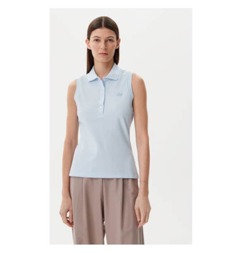 Дамска поло тениска  PF5445 - памук - 65499 - Светлосин Lacoste