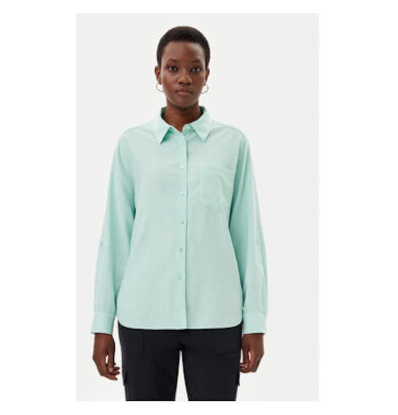 Дамска риза  12002119 - Лен/Вискоза - 42 EU - Зелена Olsen