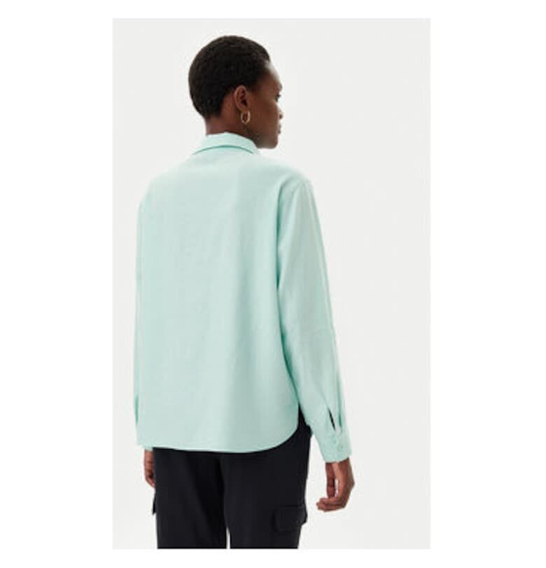 Дамска риза  12002119 - Лен/Вискоза - Зелена - Зелен Olsen