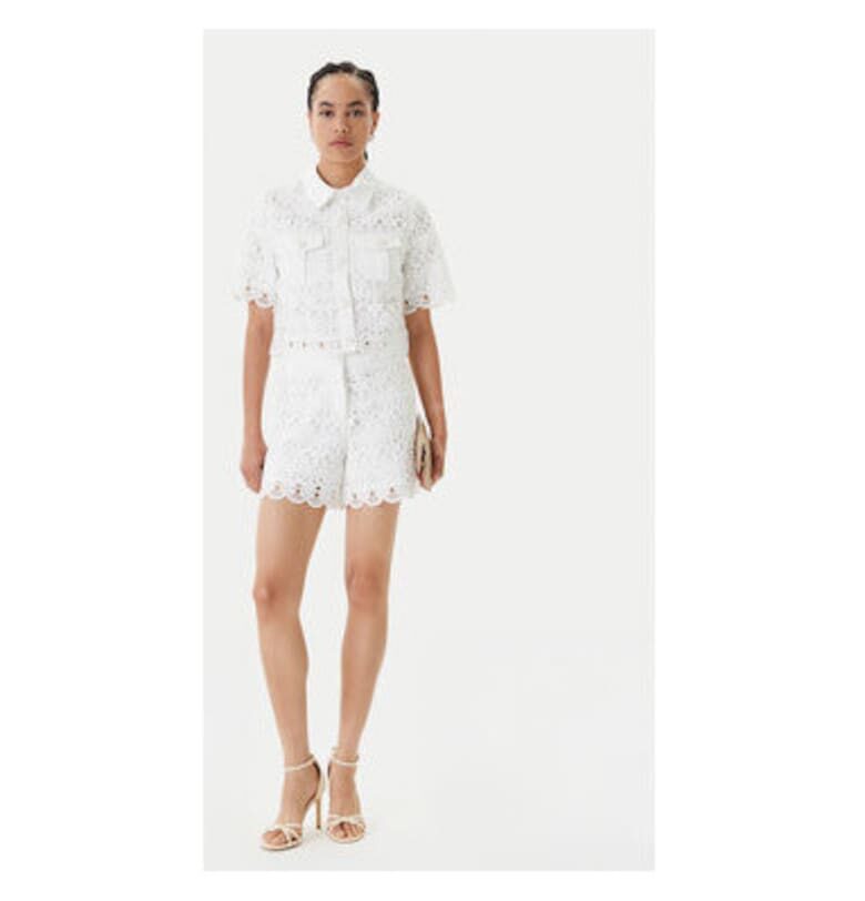 Дамска риза  251-CREAM - Полиестер - Бял Morgan