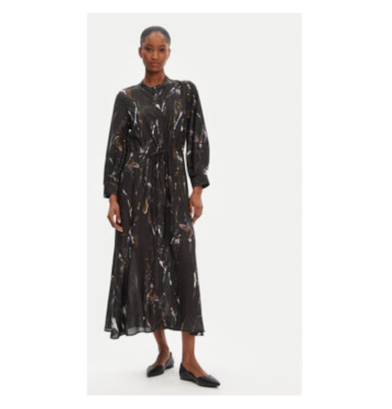 Дамска риза  252132625220 - Вискоза/Полиестер - Черна - Черен Munthe