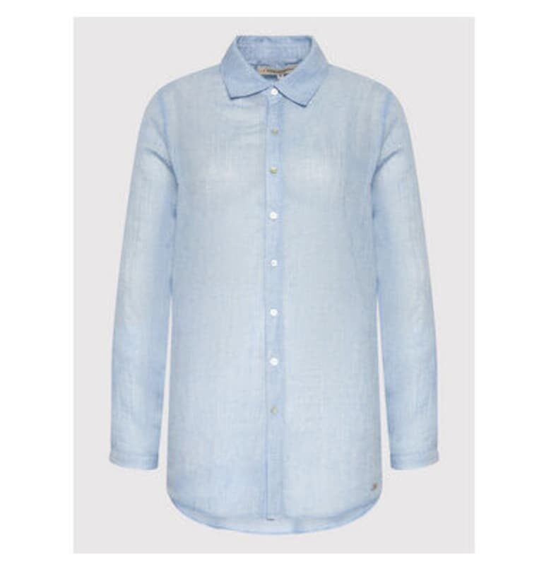 Дамска риза -  300248409 - Полиестер/Памук - Синя - Син Banana Moon