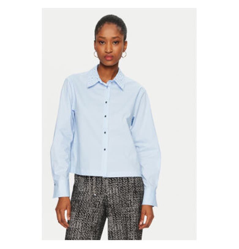 Дамска риза -  304480522 - Памук - Син - Син Morgan