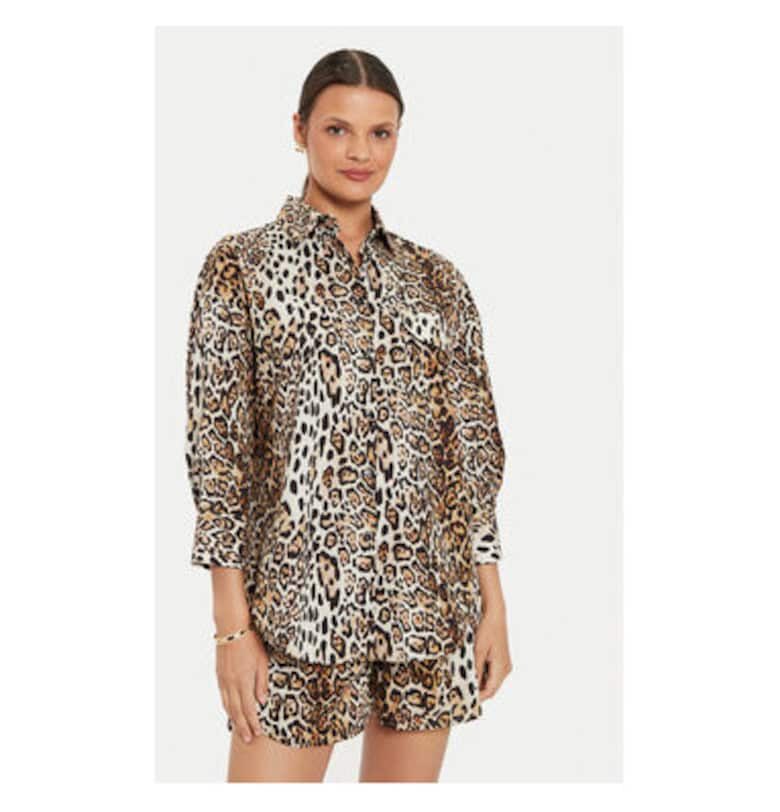 Дамска риза -  304591464 - Памук - Кафяв - Кафяв VICOLO