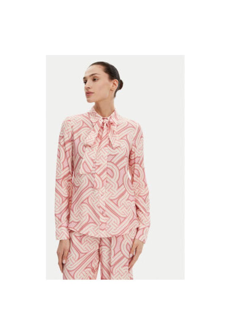 Дамска риза - 304772689 - Памук - Бежов Silvian Heach