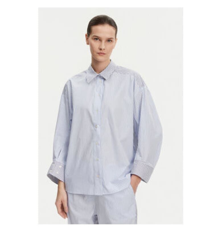 Дамска риза -  304892806 - Памук - Син - Син Munthe