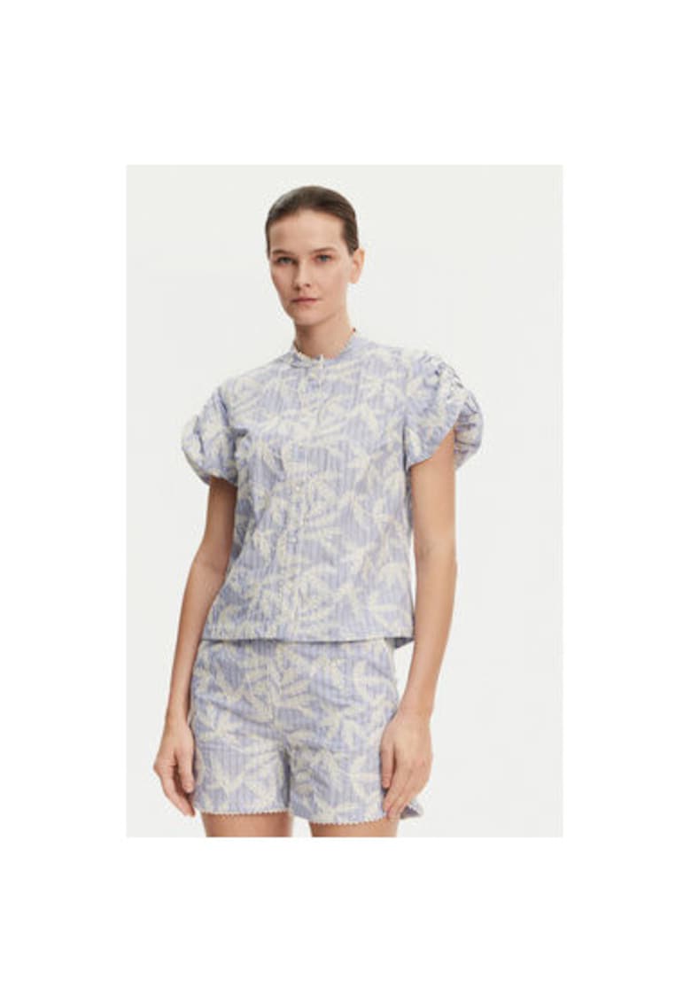 Дамска риза - 304892820 - Органичен памук - Син - Син Munthe