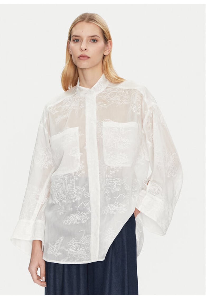 Дамска риза - 304892837 - Лиосел - Бяла - Бял Munthe