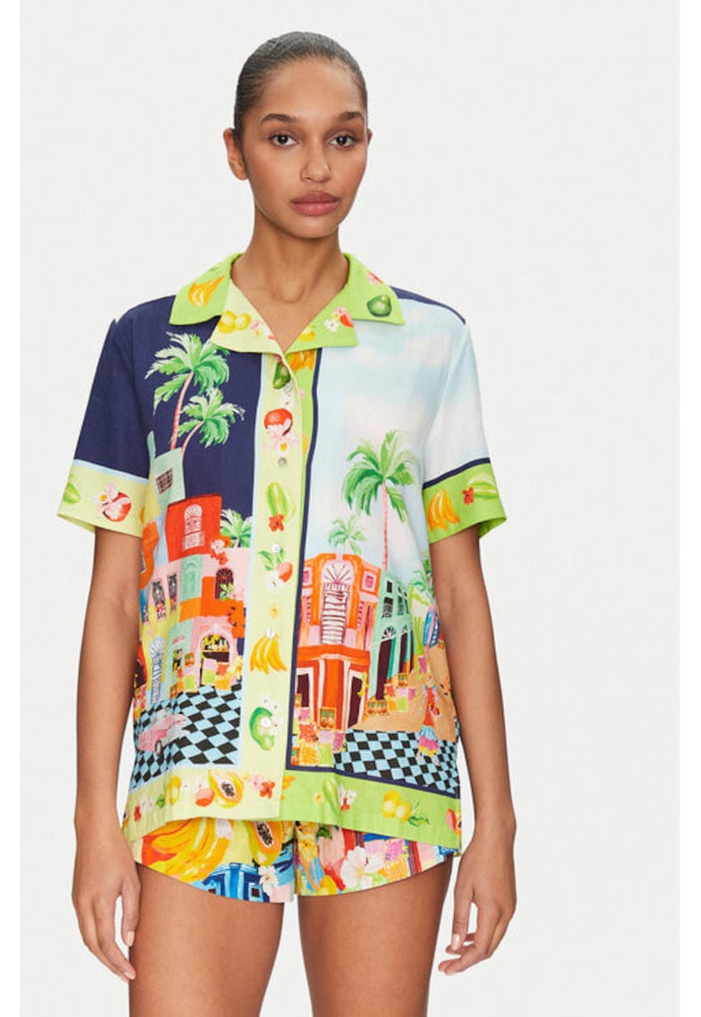 Дамска риза - 305002303 - Лен/Вискоза - Многоцветна - Многоцветен SEAFOLLY