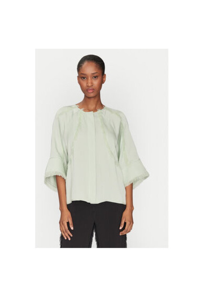 Дамска риза - 305138446 - Вискоза - Зелена - Зелен Day Birger