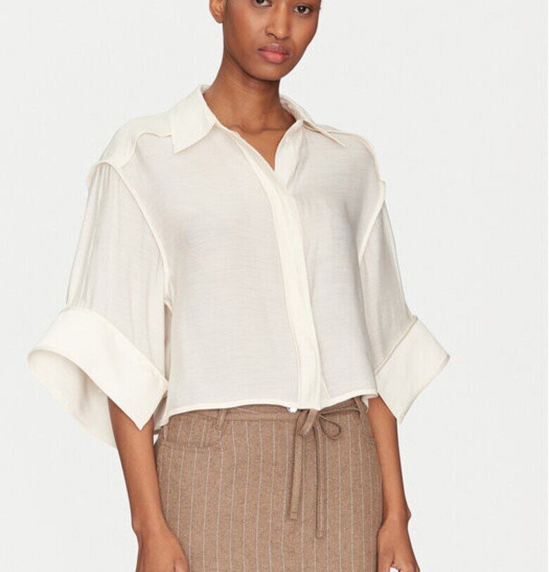 Дамска риза -  305138507 - Вискоза/Полиестер - Бежов - Бежов Day Birger