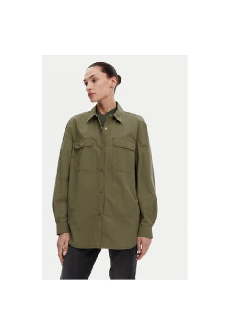 Дамска риза - 305244642 - Памук - Зелен - Зелен Gaudi