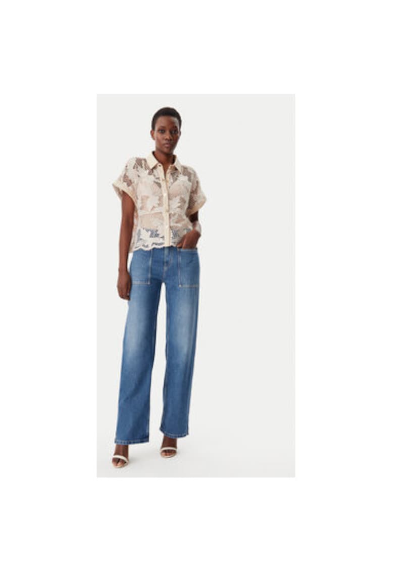 Дамска риза - 305350589 - Полиестер - Бежов - Бежов Lola casademunt by maite