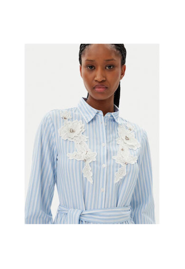 Дамска риза 511FD15026 - Полиестер/Памук - Светлосин - Светлосин Gaudi