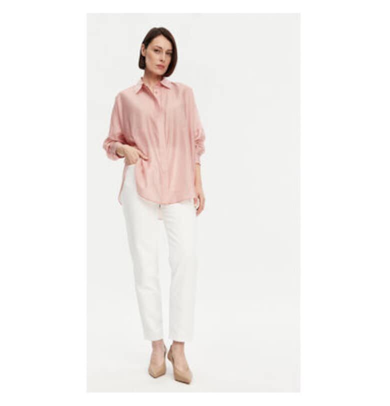 Дамска риза  53-7068 - Лиосел/Полиестер - Розов - Розово Access fashion