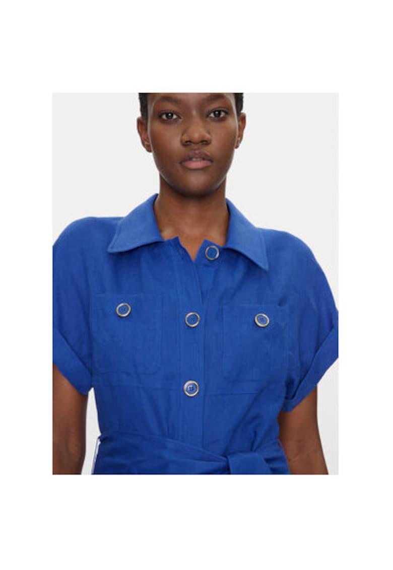 Дамска риза 542264 - Лен - Син - Син LUISA SPAGNOLI