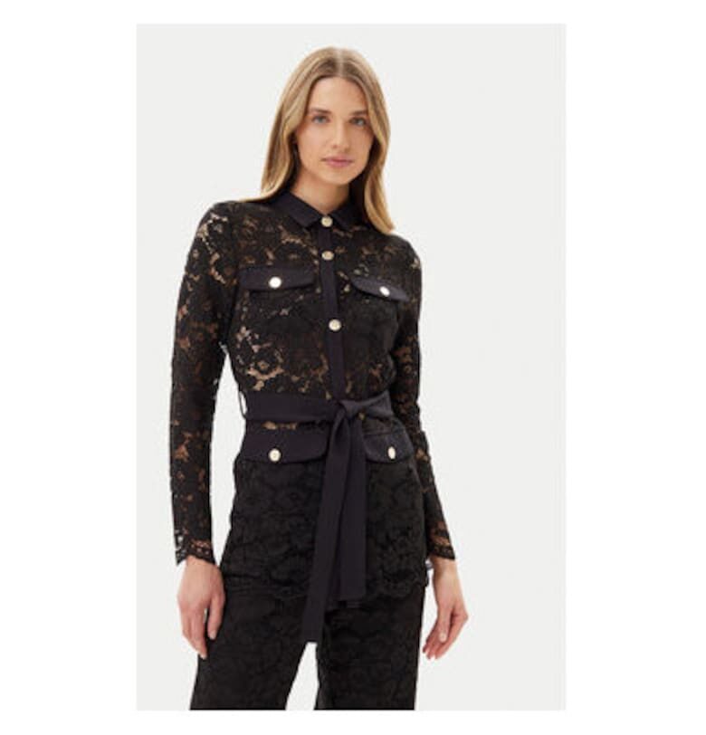 Дамска риза  ACGI000737 - Памук/Полиамид - Черна - Черен ARTIGLI