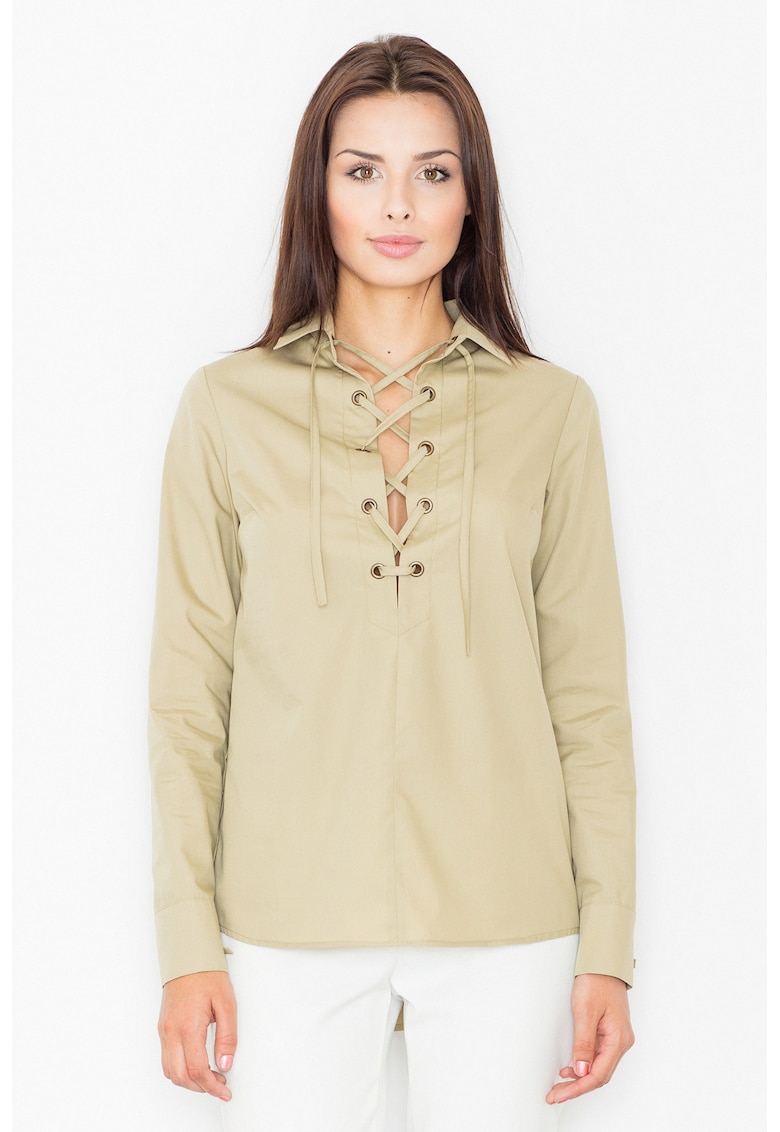 Дамска риза - Ananna - маслина - Маслина Figl