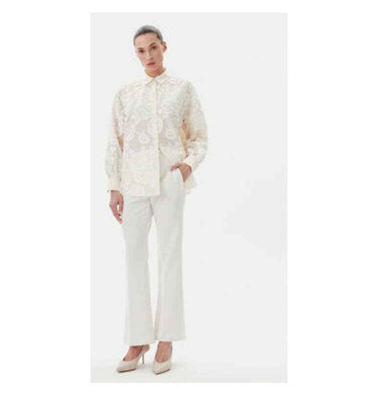 Дамска риза  BBW4538 - памук/полиестер - бяла - Бял Bruuns Bazaar