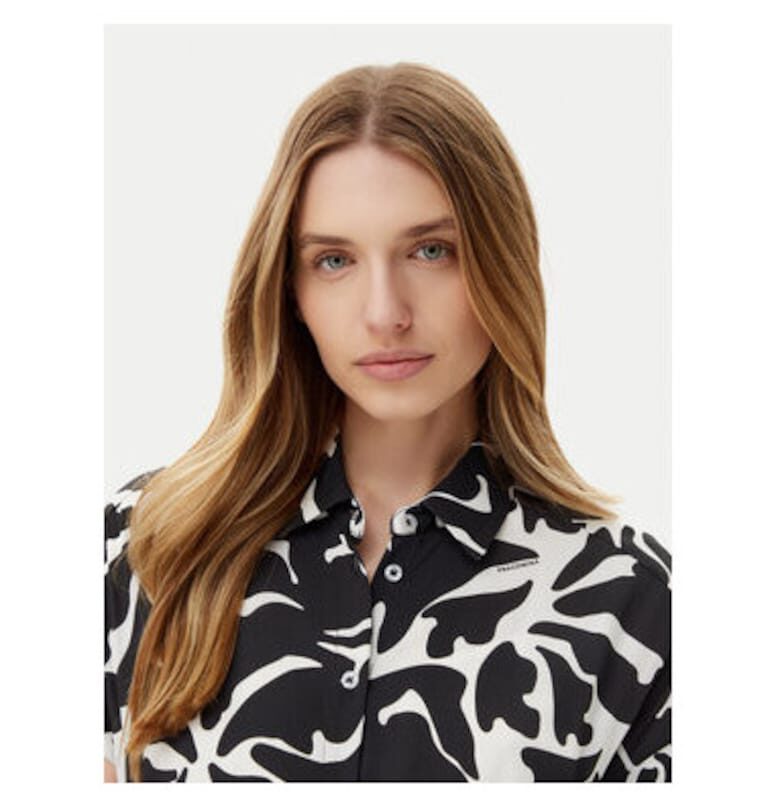 Дамска риза  FR25SD3009W428K9 - Вискоза - Черен - Черен Fracomina