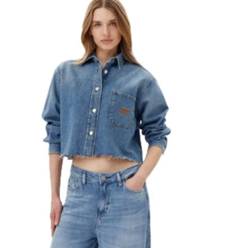 Дамска риза - JOOP - памук - син joop jeans