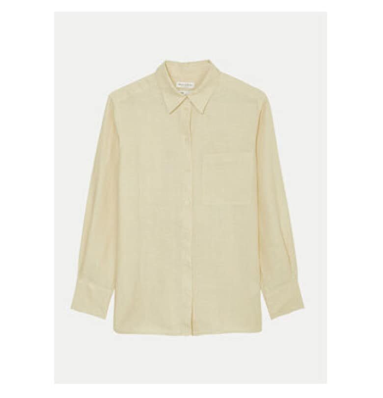 Дамска риза - Marc O'Polo - 303737269 - Лен - Бежов - Бежов marc o polo