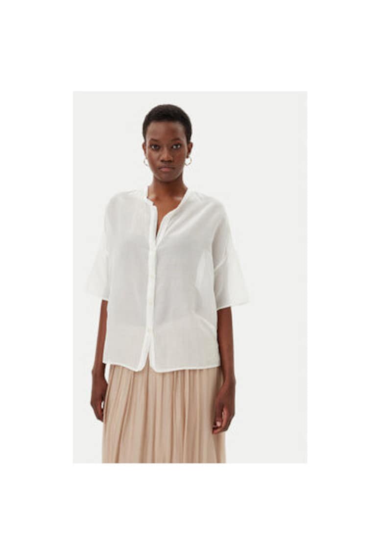 Дамска риза TD0648 - Памук - Бял - Бял VICOLO