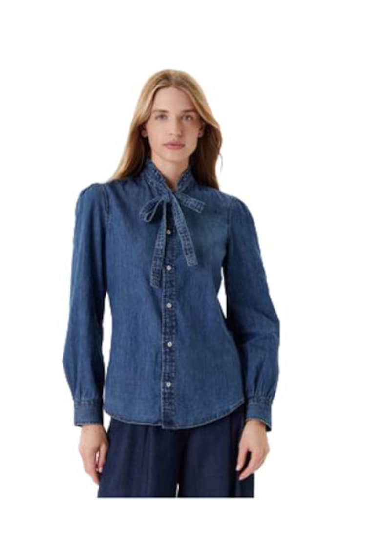 Дамска риза - памук - син United Colors of Benetton