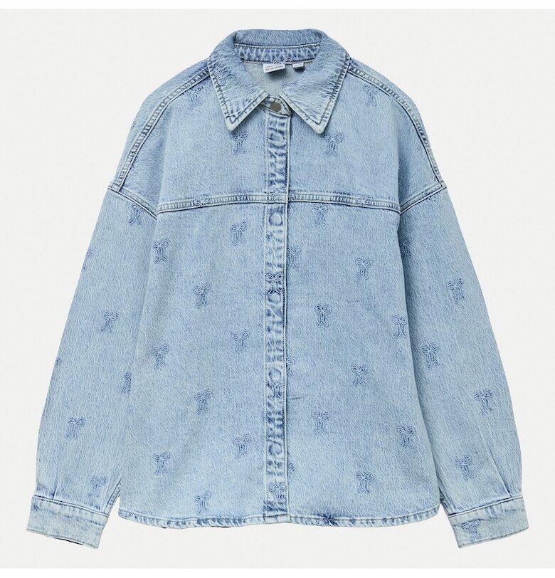 Дамска риза -  памук/еластан - синя - Син Vero Moda