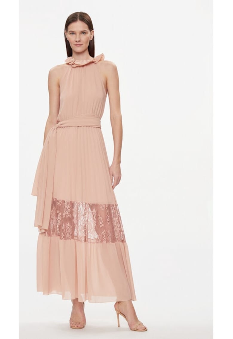 Дамска рокля - 06934 - Розова - Полиестер kontatto