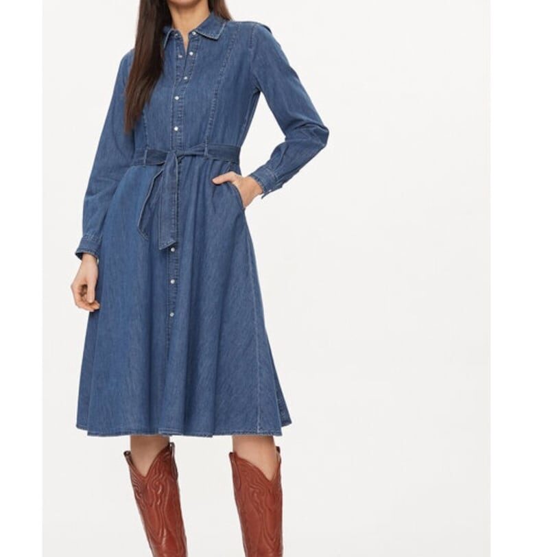 Дамска рокля -  13031 - Синя - Памук United Colors of Benetton