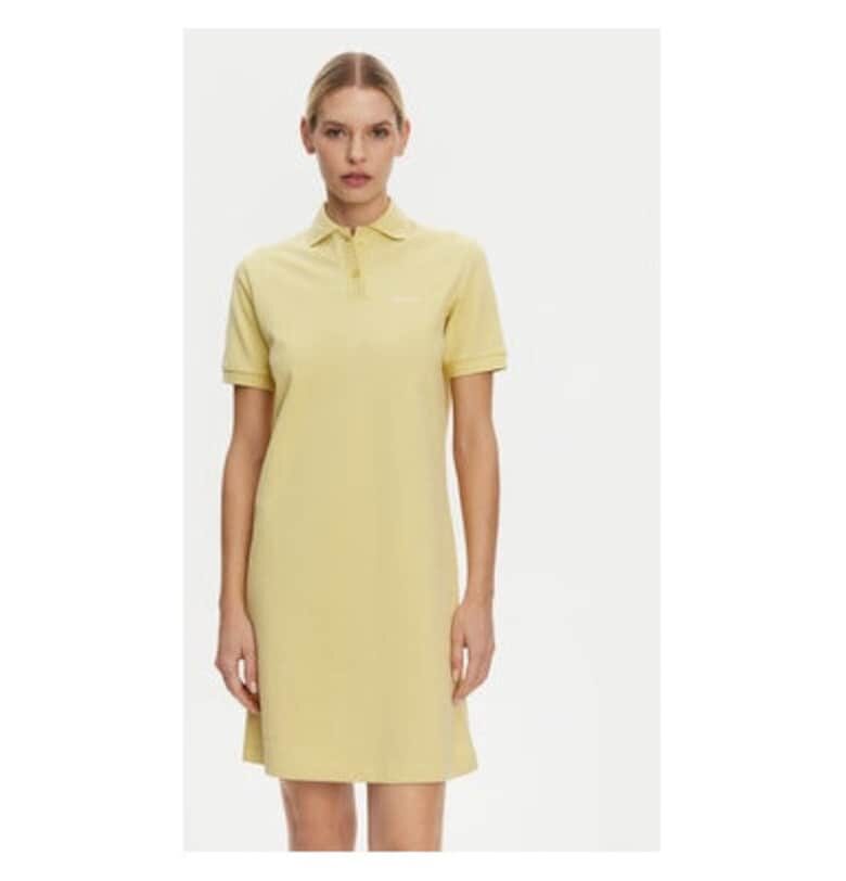 Дамска рокля - 2-ри ден - 305138699 - Памук - Жълт - Жълт 2ndday
