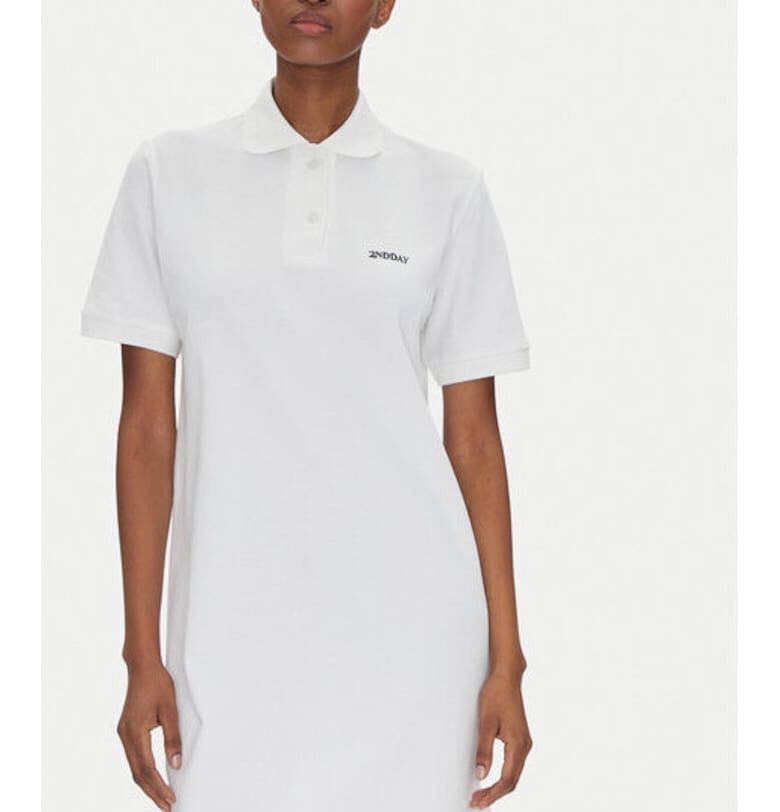 Дамска рокля - 2-ри ден - 305138705 - Памук - Бяла - Бял 2ndday