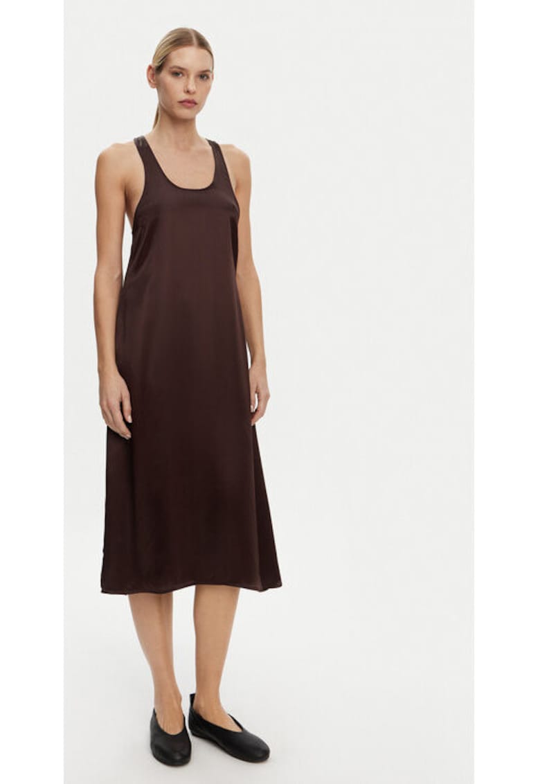 Дамска рокля - 2-ри ден - 305138798 - Вискоза - Кафяв - Кафяв 2ndday