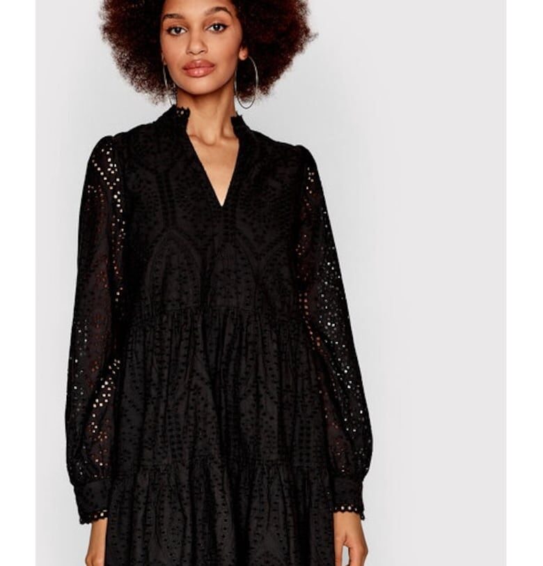 Дамска рокля -  209650976 - Черна - Памук Yas