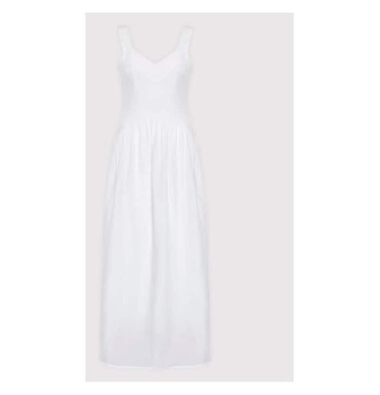 Дамска рокля -  209889307 - Вискоза/Лен - 42 EU - Бяла Silvian Heach