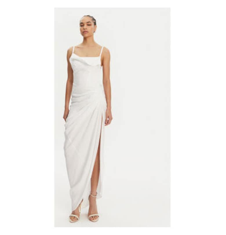 Дамска рокля  21E243DR0011020 - Вискоза/Полиамид - Бяла - Бял JACQUEMUS