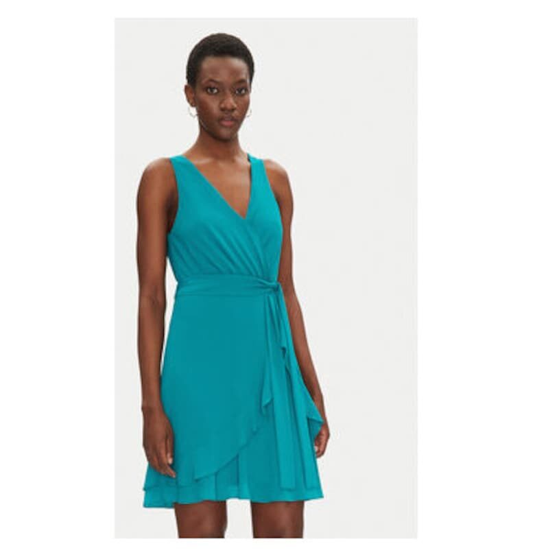 Дамска рокля  241-ROSVAL - Полиестер - 34 EU - Тюркоаз Morgan