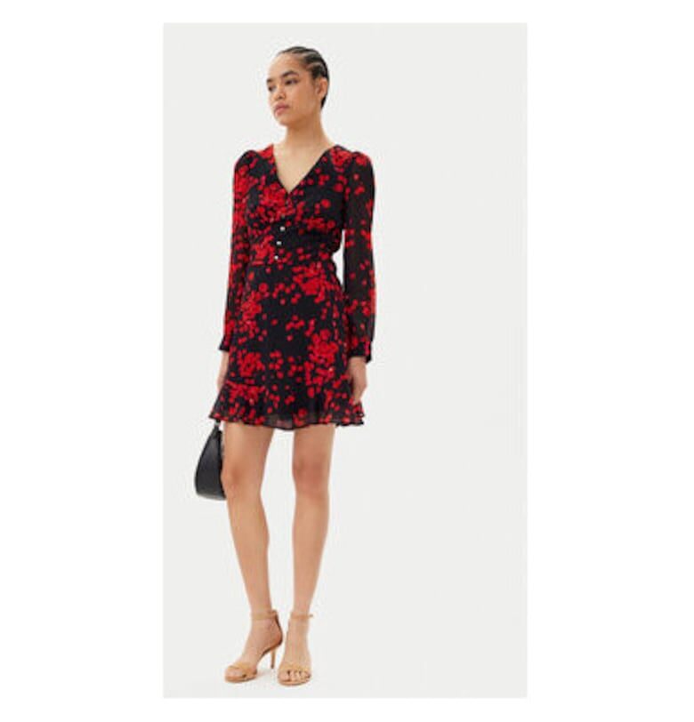 Дамска рокля  251-RCRUSH.F - Полиестер - Черен Morgan