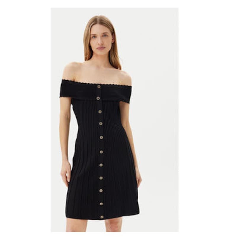 Дамска рокля  251-RMELDO - Вискоза/Полиамид - Черна - Черен Morgan