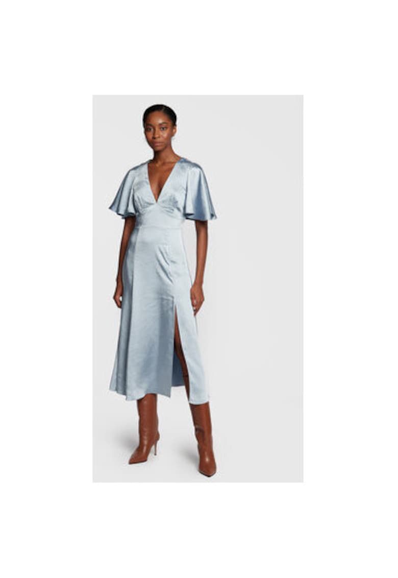 Дамска рокля - 300779774 - Полиестер - Син - Син Ted Baker