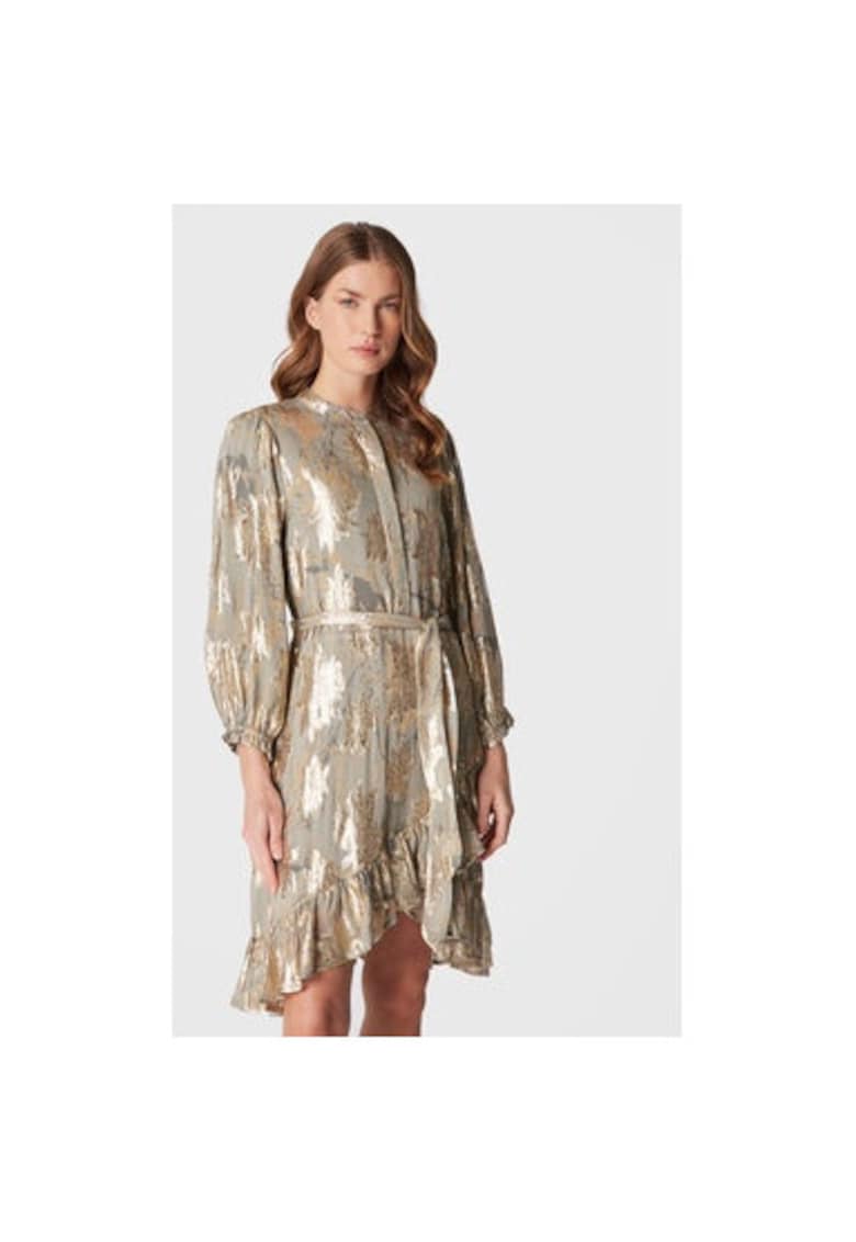 Дамска рокля - 300874936 - Вискоза/Метални влакна - 36 EU - Зелена Bruuns Bazaar