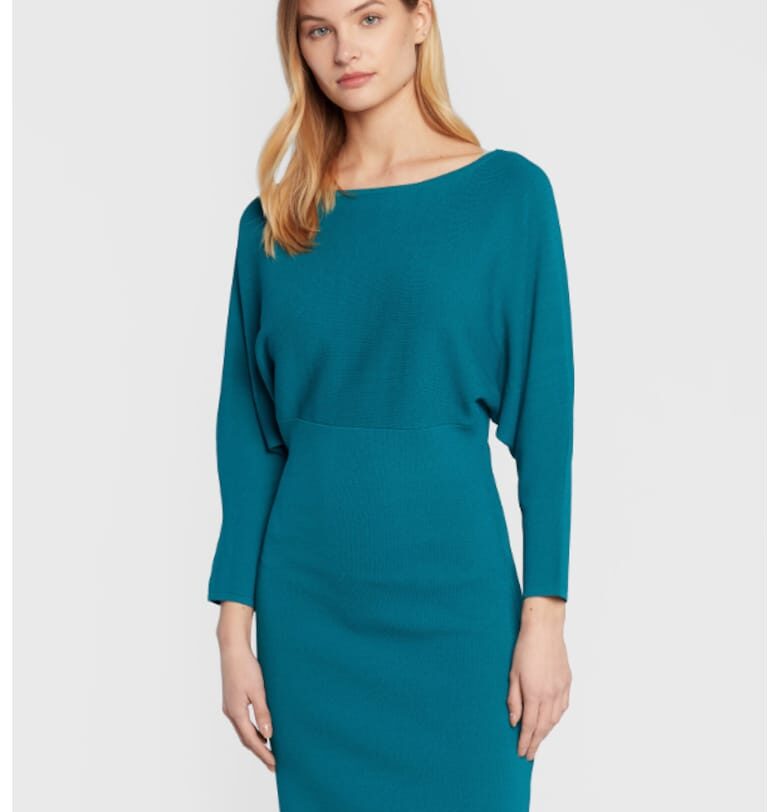 Дамска рокля -  301257028 - Вискоза - Син Sisley